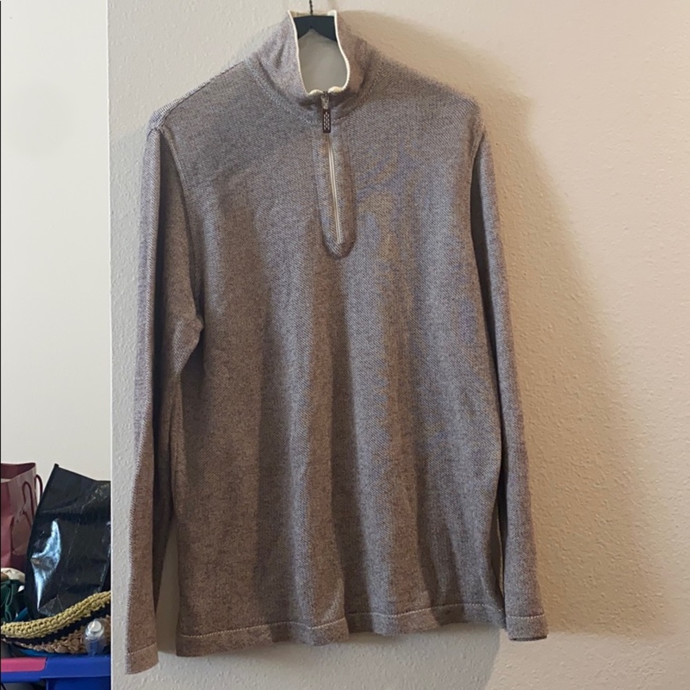 A. TESTONI MADE IN ITALY SIZE 48 MENS SWEATER 100% COTTON🇮🇹🤎